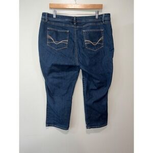 Womens Size 16 N62 Dark Wash Denim Capri Jeans